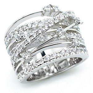 💍 Multi Layer Exquisite Shiny Zircon Stackable Rings for Women, EVGG1310